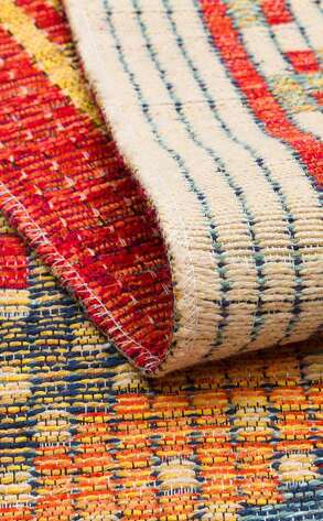 Çift Taraflı Yıkanabilir Otantik Kilim Nomad 10 Kırmızı - 4