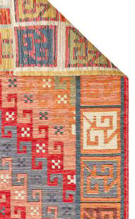 Çift Taraflı Yıkanabilir Otantik Kilim Nomad 11 Terra  (7)