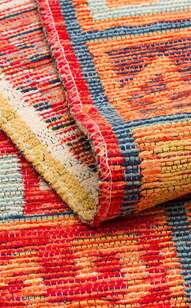 Çift Taraflı Yıkanabilir Otantik Kilim Nomad 11 Terra  (4)