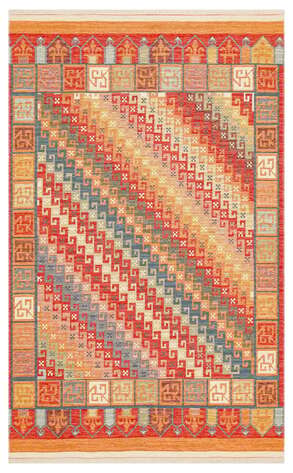 Çift Taraflı Yıkanabilir Otantik Kilim Nomad 11 Terra  - 1