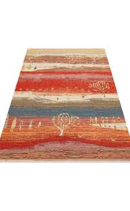 Çift Taraflı Yıkanabilir Otantik Kilim Nomad 12 Terra  (6)