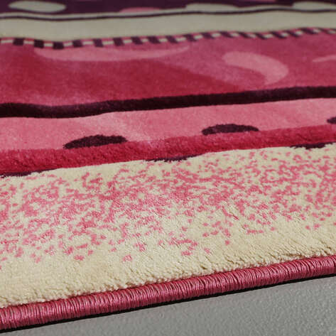 Çocuk Odası Halısı Pembe-Mor Mistik Desenli - 4