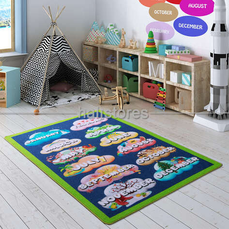 Halıstores Anaokulu Çocuk Halısı Months - 1