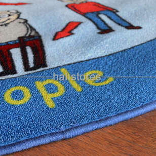 Halıstores Çocuk Halısı Life Cycle Mavi - 5