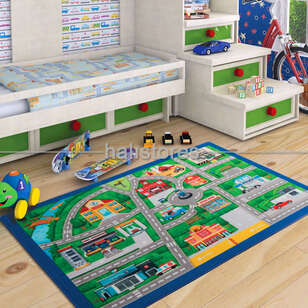 Halıstores Çocuk Halısı Traffic Lanes (1)