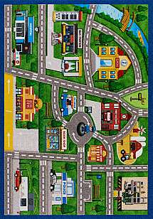 Halıstores Çocuk Halısı Traffic Lanes (3)