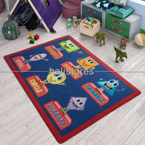 Halıstores Eğitici Anaokulu ve Kreş Halısı Şekiller - 1
