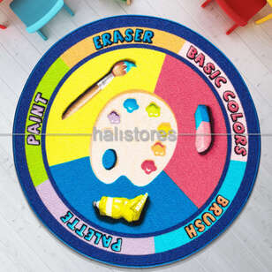Halıstores Eğitici ve Öğretici Yuvarlak Anaokulu Halısı Palette (2)