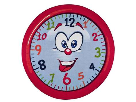 Halıstores Eğitici ve Öğretici Yuvarlak Anaokulu Halısı Smiley Hour - 2