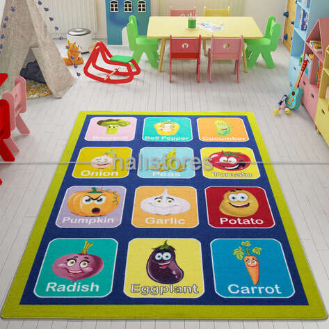 Halıstores Öğretici Anaokulu ve Kreş Halısı Sebzeler - 1