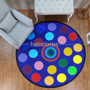 Halıstores Yuvarlak Çocuk Halısı Circles (1)