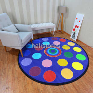 Halıstores Yuvarlak Çocuk Halısı Circles (2)