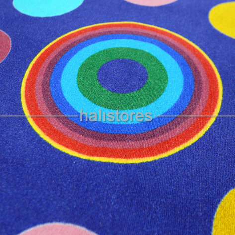 Halıstores Yuvarlak Çocuk Halısı Circles - 4