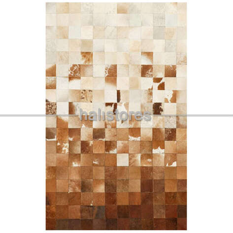 Deri Halı Krem-Kahve Geçişli - 2