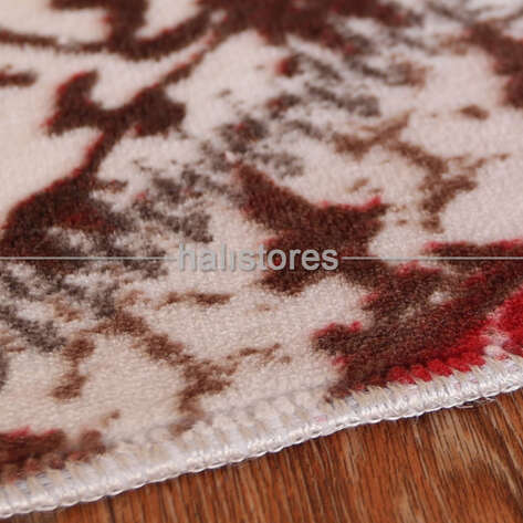 Desenli Ucuz Halı Patchwork Mavi - 5
