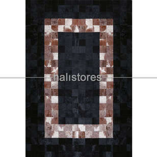 Doğal Dana Deri Patchwork Halı (2)