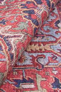 Eskitme Vintage Desenli Dokuma Taban Dekoratif Bordo Halı HS 162 (3)