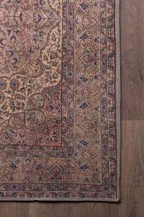 Eskitme Vintage Desenli Dokuma Taban Dekoratif Kahve Halı HS 25 (3)