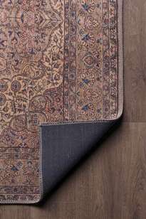 Eskitme Vintage Desenli Dokuma Taban Dekoratif Kahve Halı HS 25 (6)