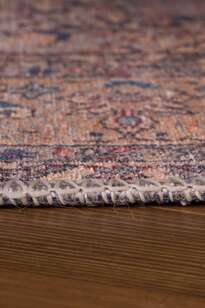 Eskitme Vintage Desenli Dokuma Taban Dekoratif Kahve Halı HS 25 (5)