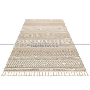Etnik Desenli Bej Halı Soho SH 05 (2)