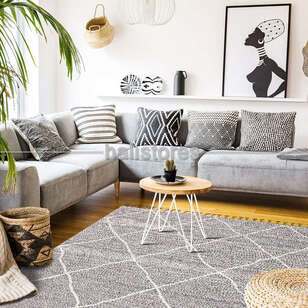 Etnik Desenli Gri Yolluk Halı Soho SH 02 (1)
