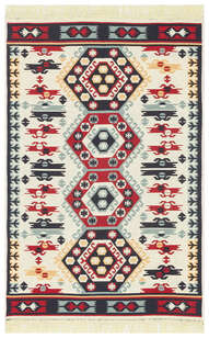 Etnik Desenli Kilim Halı Arya Ar 30 Kırmızı