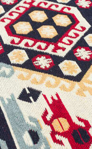 Etnik Desenli Kilim Halı Arya Ar 30 Kırmızı (5)