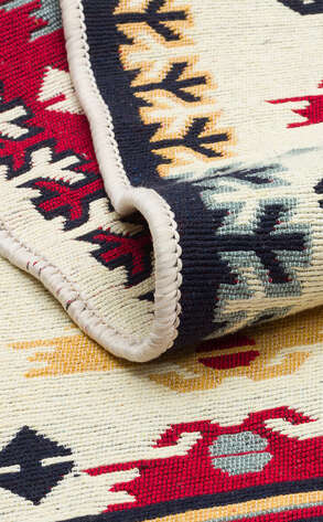 Etnik Desenli Kilim Halı Arya Ar 30 Kırmızı - 6