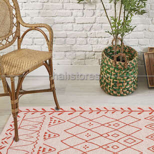 Etnik Desenli Kilim Palma PM 01 Turuncu (1)