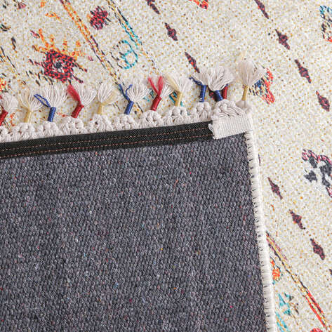 Etnik Desenli Krem Kilim Halı Milas 5034 - 6