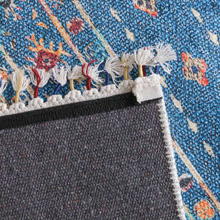 Etnik Desenli Mavi Kilim Halı Milas 5035 (6)