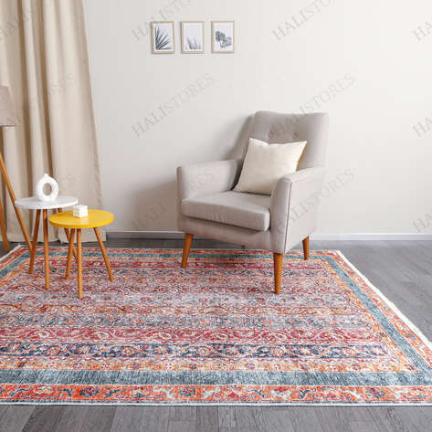 Etnik Desenli Renkli Yolluk Halı Zen - 3