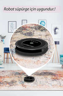 Modern Art Dokuma Taban Dekoratif Renkli Halı HS 262 (5)