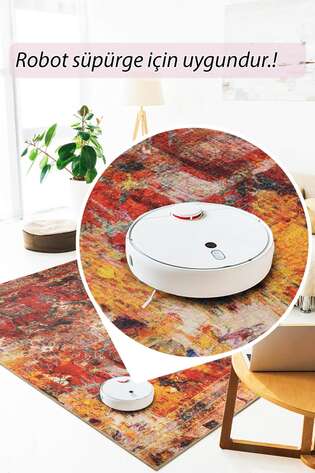 Fusion Modern Dokuma Taban Dekoratif Multi Halı (AL 140) - 5