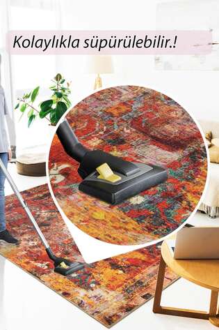 Fusion Modern Dokuma Taban Dekoratif Multi Halı (AL 140) - 6