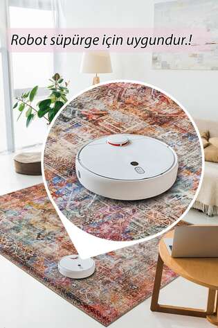 Fusion Modern Dokuma Taban Dekoratif Renkli Halı (AL 101) - 5