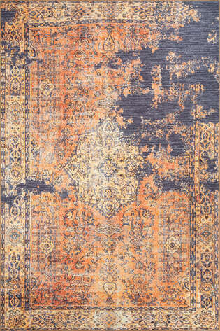 Fusion Modern Dokuma Taban Dekoratif Turuncu Halı (AL 275) - 2