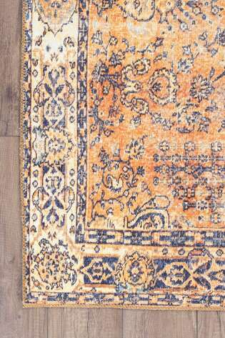 Fusion Modern Dokuma Taban Dekoratif Turuncu Halı (AL 275) - 4