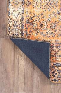 Fusion Modern Dokuma Taban Dekoratif Turuncu Halı (AL 275) (5)