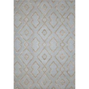 Grace 65021-261 Modern Kabartmalı Geometrik Desenli Dekoratif Gri Vizon  Makine Halısı (5)