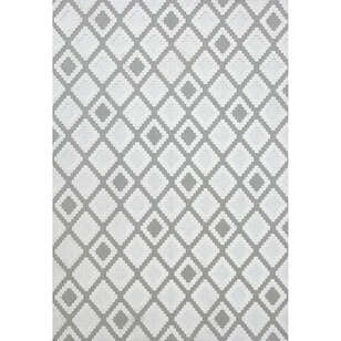 Grace 65022-260 Modern Kabartmalı Geometrik Desenli Dekoratif Antrasit Krem Antrasit Makine Halısı (5)