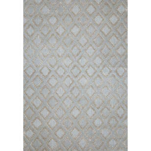Grace 65022-261 Modern Kabartmalı Geometrik Desenli Dekoratif Gri Bej Makine Halısı (5)