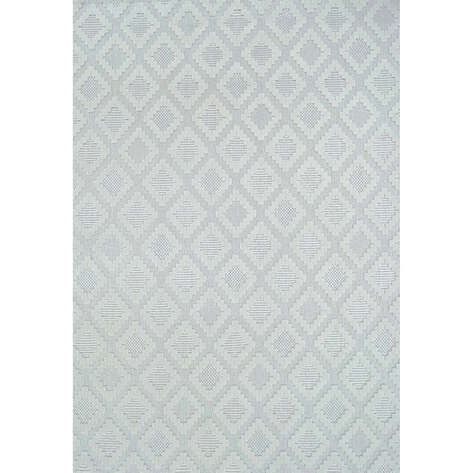 Grace 65022-270 Modern Kabartmalı Geometrik Desenli Dekoratif Krem Makine Halısı - 5