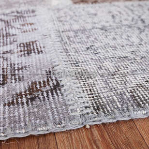Gri-Bej Patchwork El Halısı (4)