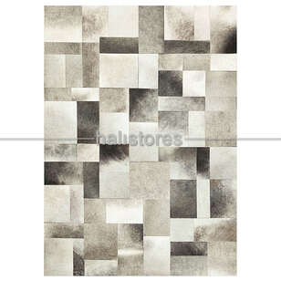 Gri Deri Patchwork Halı (2)