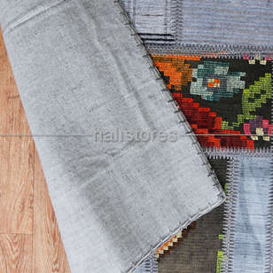 Gri Patchwork Anadolu Kırkyama Kilim (6)