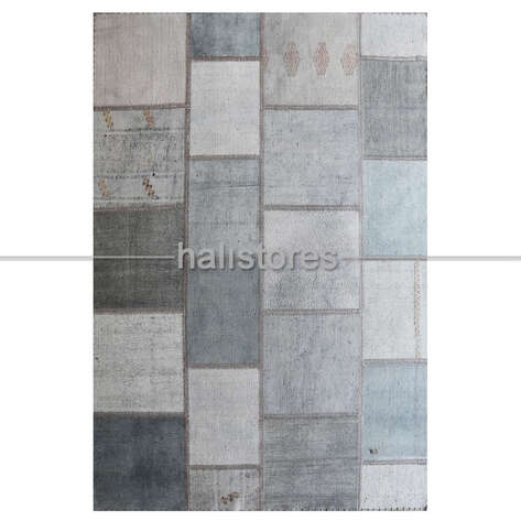 Gri Patchwork Kırkyama Halı - 2