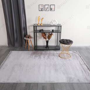 Gri Peluş Yıkanabilir Halı (1)
