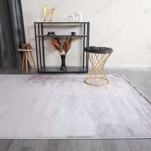 Gri Peluş Yıkanabilir Halı (3)